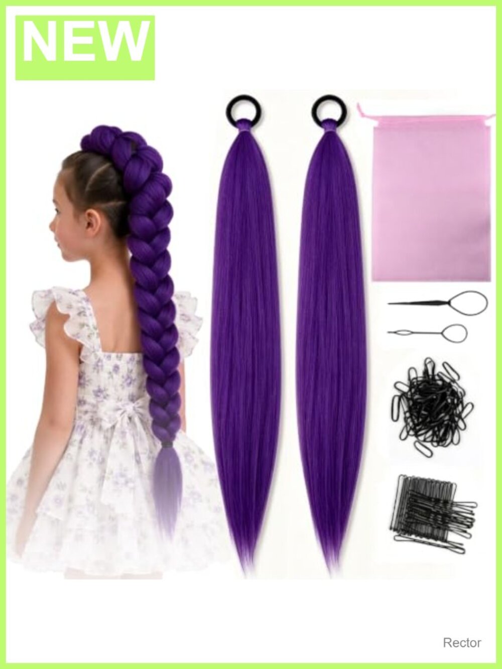 Pre-Stretched Braiding Hair Extensions 26 Inch 2 Packs